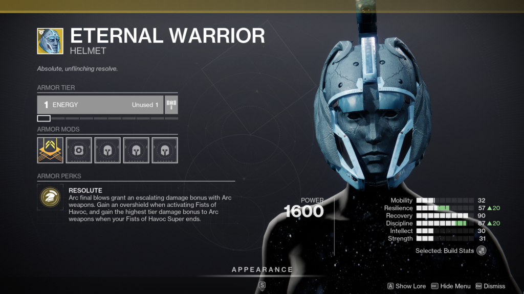 Destiny 2 Eternal Warrior